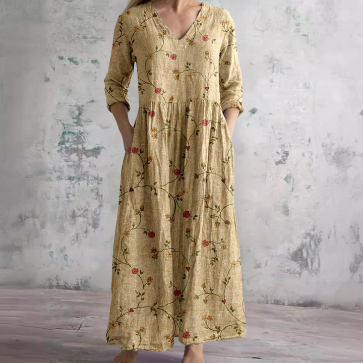 Rose - Blumenprint-Kleid für elegante Leichtigkeit
