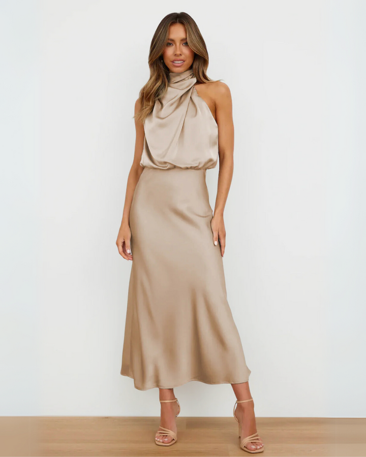 Violet - Sahara Drapiertes Kleid