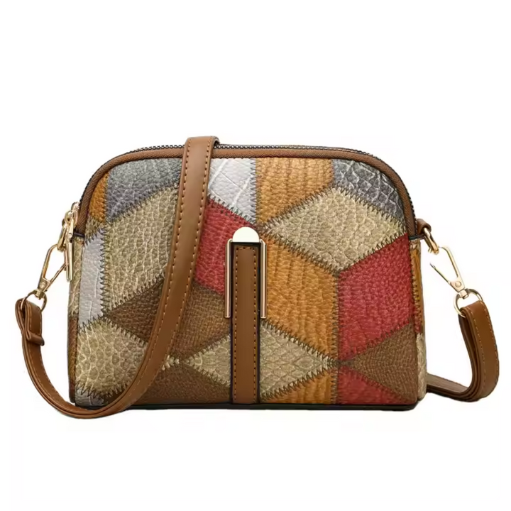 Luna - Mini-Umhängetasche im Patchwork-Design