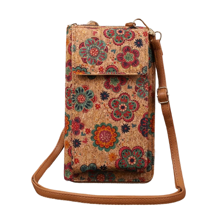 Lilla - Boho Blumen Umhängetasche