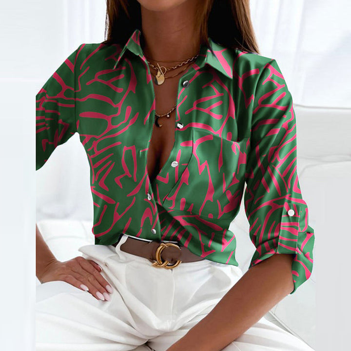 Linda - Bluse mit Umlegekragen