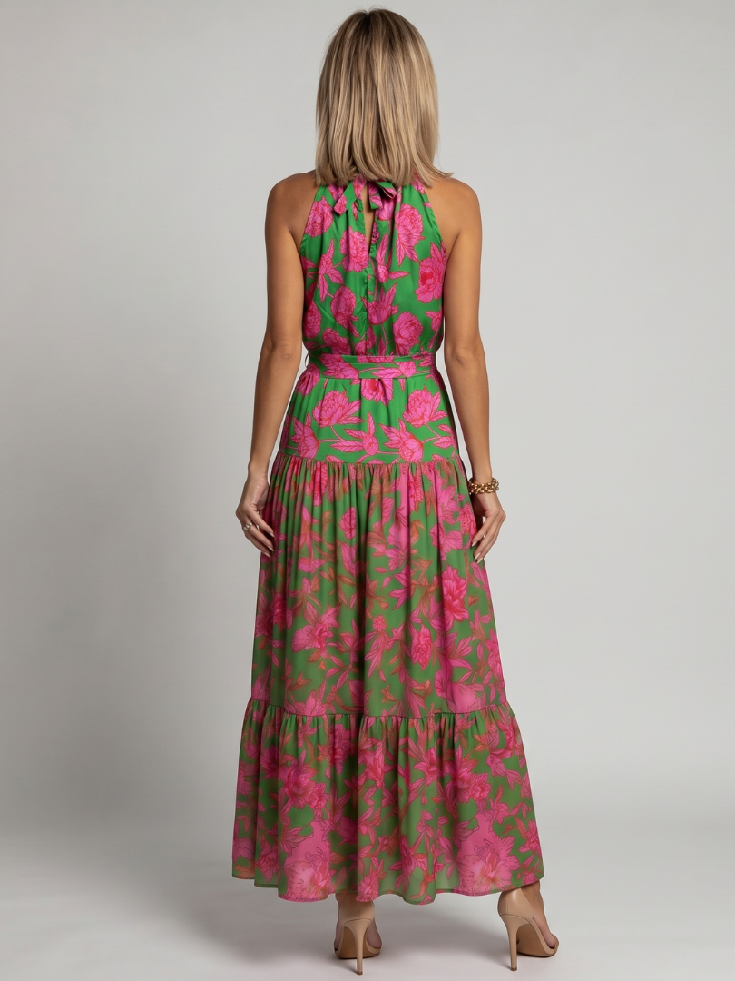 Rowen - Drapiertes Midikleid mit Halter