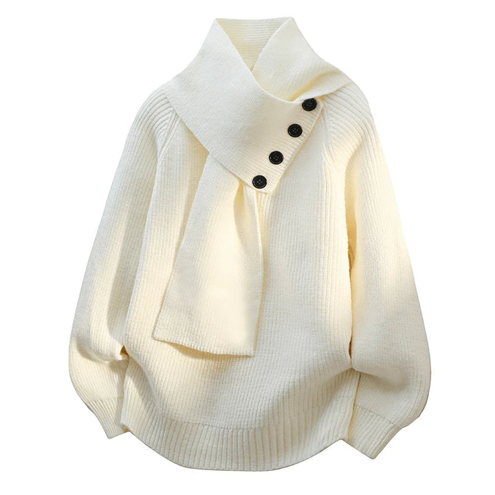 Ariane - Eleganter Strickpullover mit Schal-Kragen