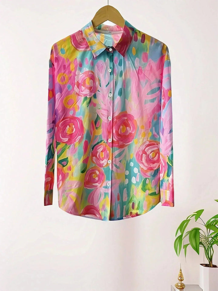 Astrid - Bluse mit bunten Mustern