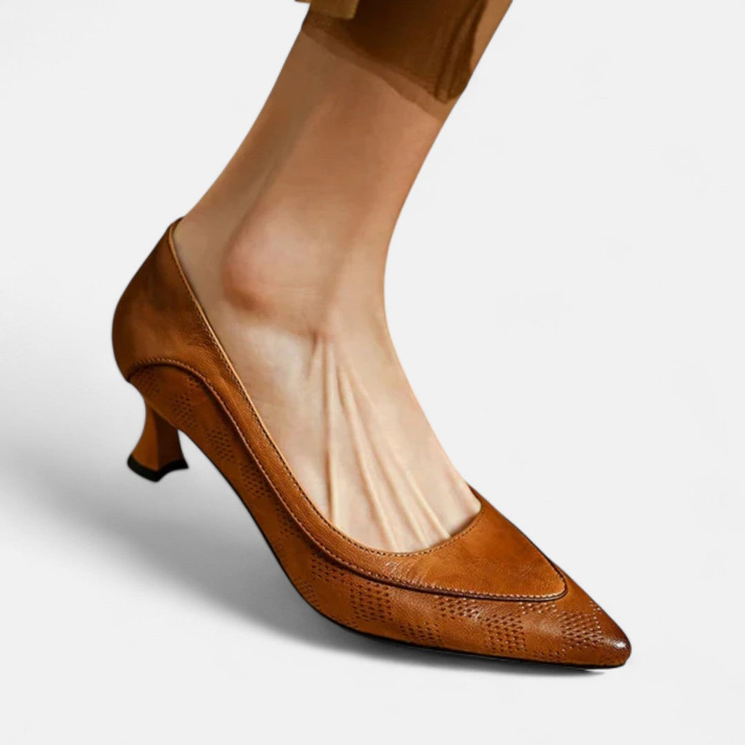Amara Leder Heels
