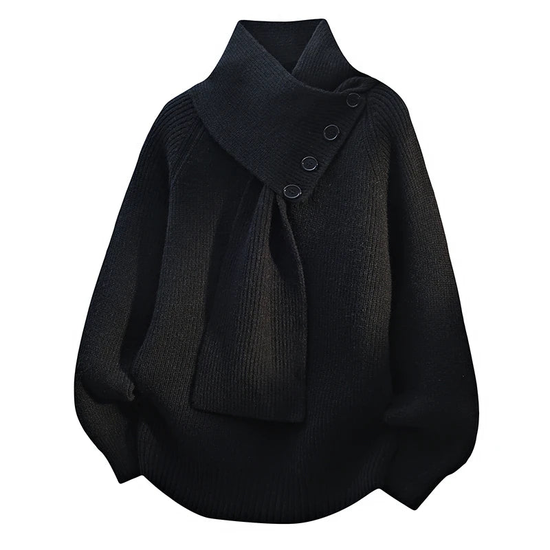 Ariane - Eleganter Strickpullover mit Schal-Kragen