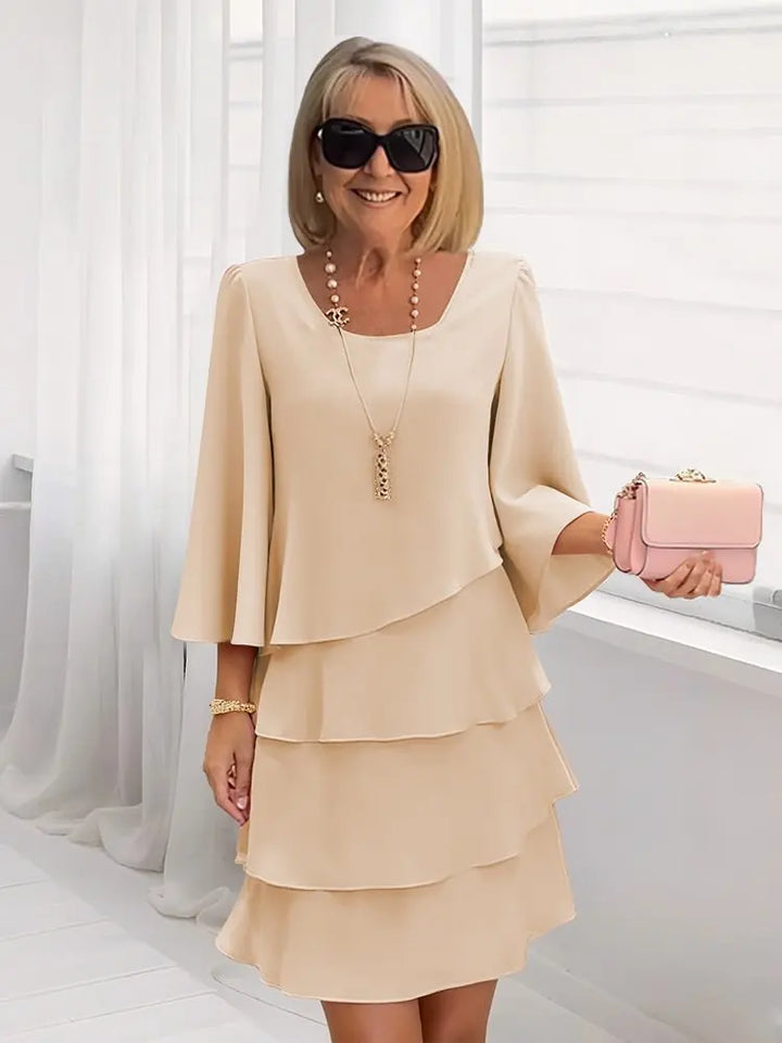 Catherine - Elegantes Komfort-Rüschenkleid