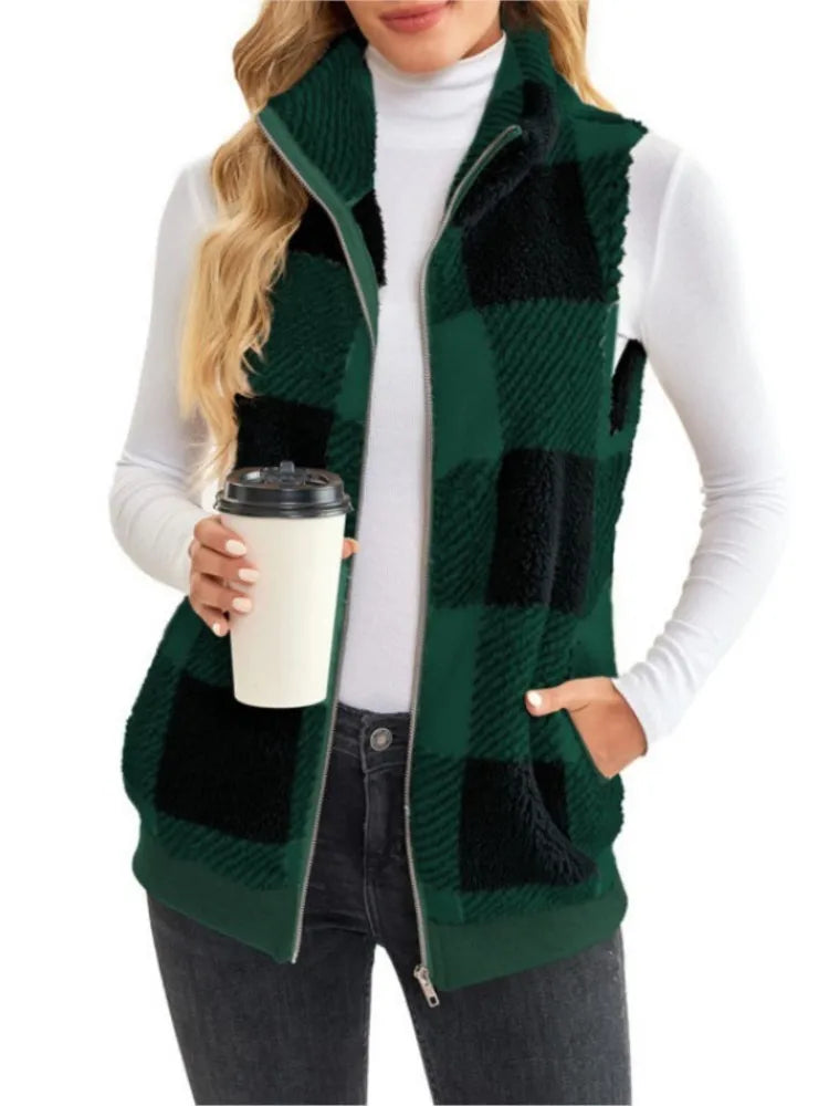Nina - Ärmellose Strickjacke für Damen