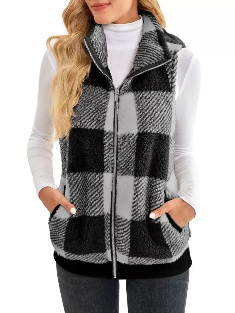 Nina - Ärmellose Strickjacke für Damen