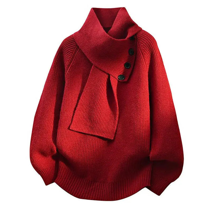 Ariane - Eleganter Strickpullover mit Schal-Kragen