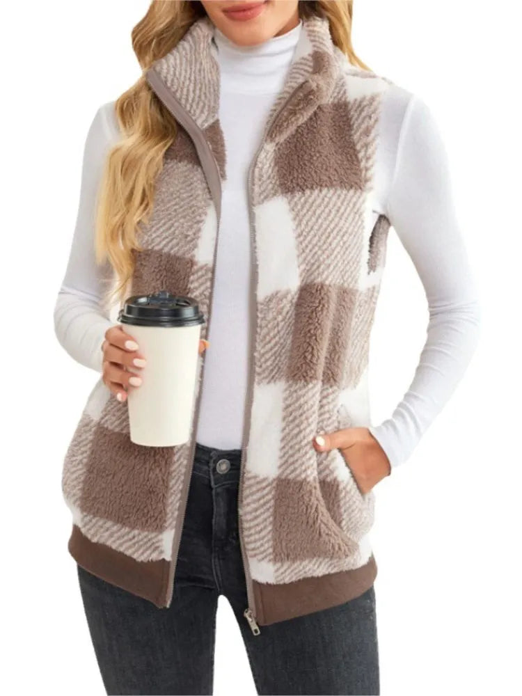 Nina - Ärmellose Strickjacke für Damen