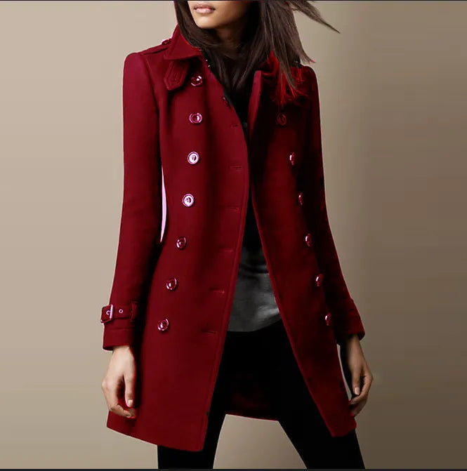 Renate - Eleganter Wintermantel aus Wolle