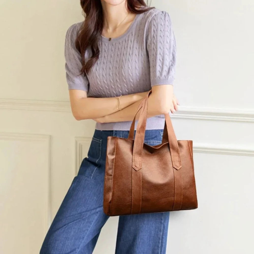 Susan - Minimalistische Luxus-Leder-Umhängetasche