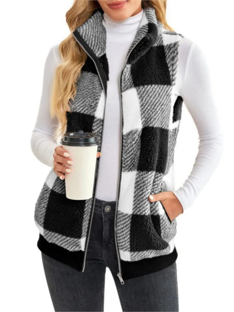 Nina - Ärmellose Strickjacke für Damen