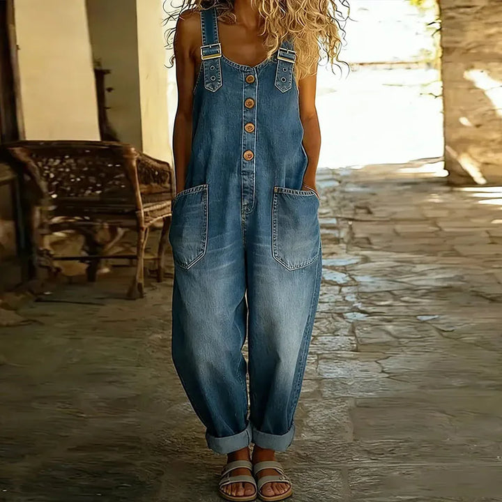Mae - Vintage Soft Cotton Denim-Look