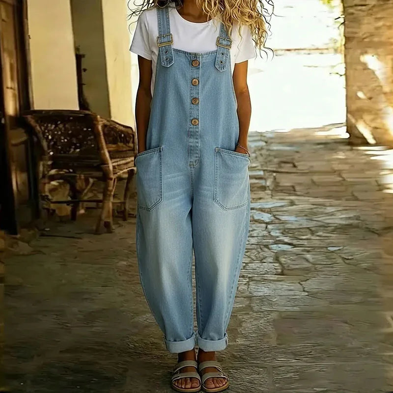 Mae - Vintage Soft Cotton Denim-Look