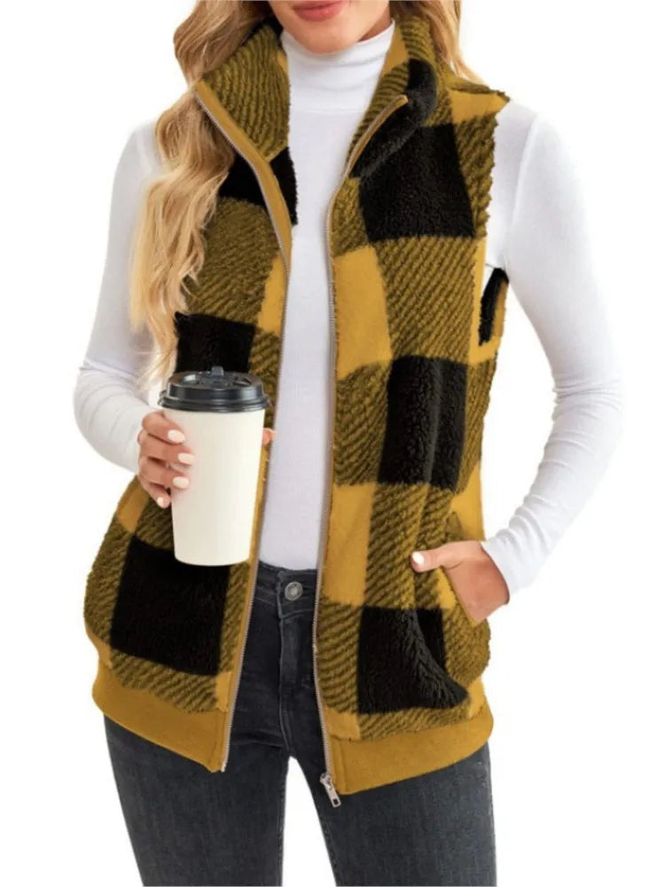 Nina - Ärmellose Strickjacke für Damen