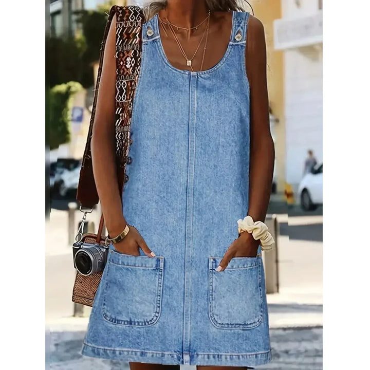 Saylor - Entspanntes Kleid im Denim-Look