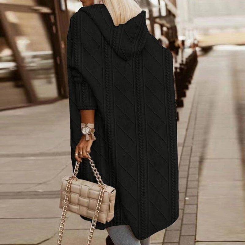 Clara - Strickjacke Damen Lang, Weicher