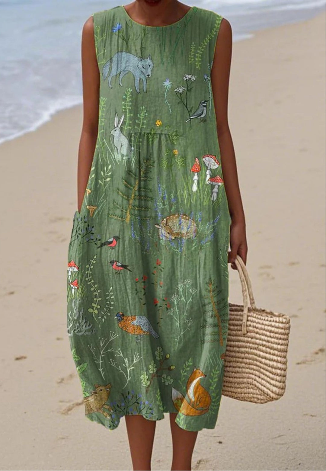 Indy - Vintage Forest Kleid mit