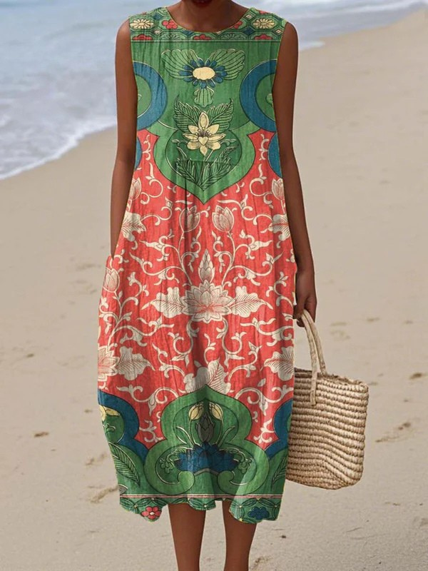 Vera - Bohemian Midi-Kleid