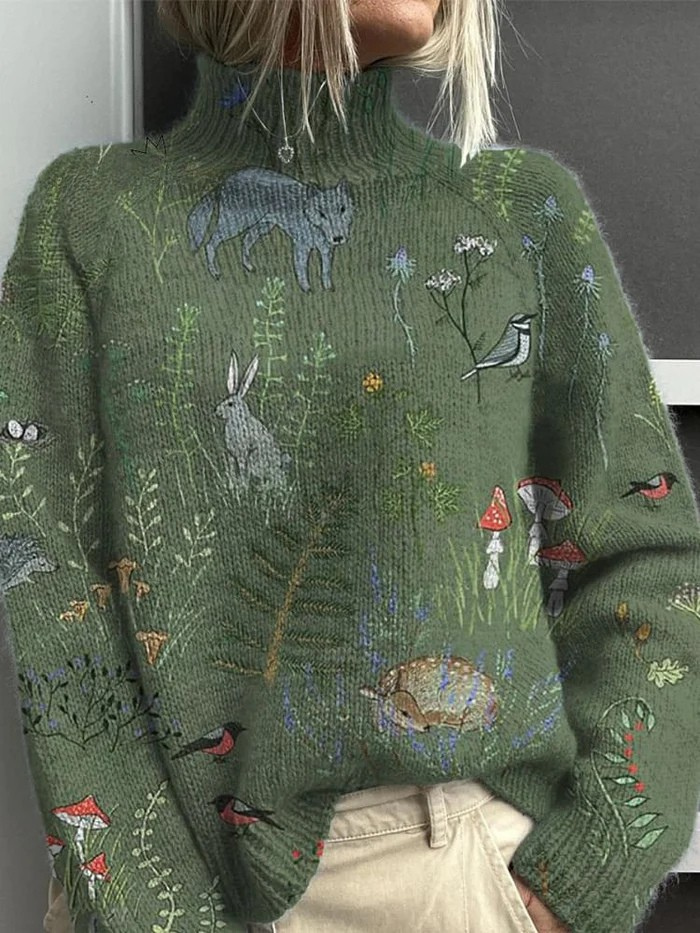 Aimélie - Warmer und eleganter Rollkragenpullover