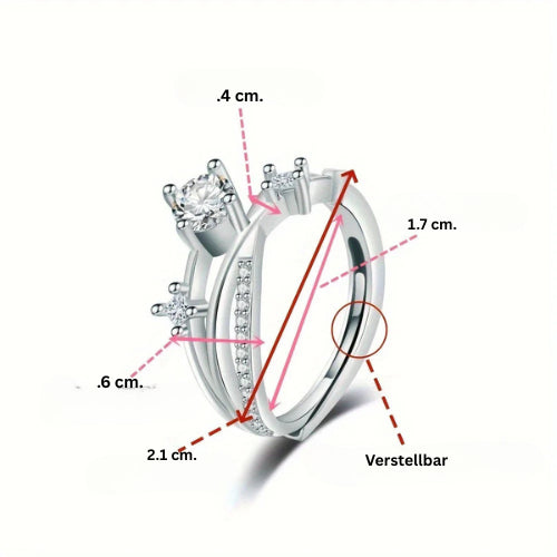 Radiant Grace Ring - Gemeinsam gegen Brustkrebs (1+1