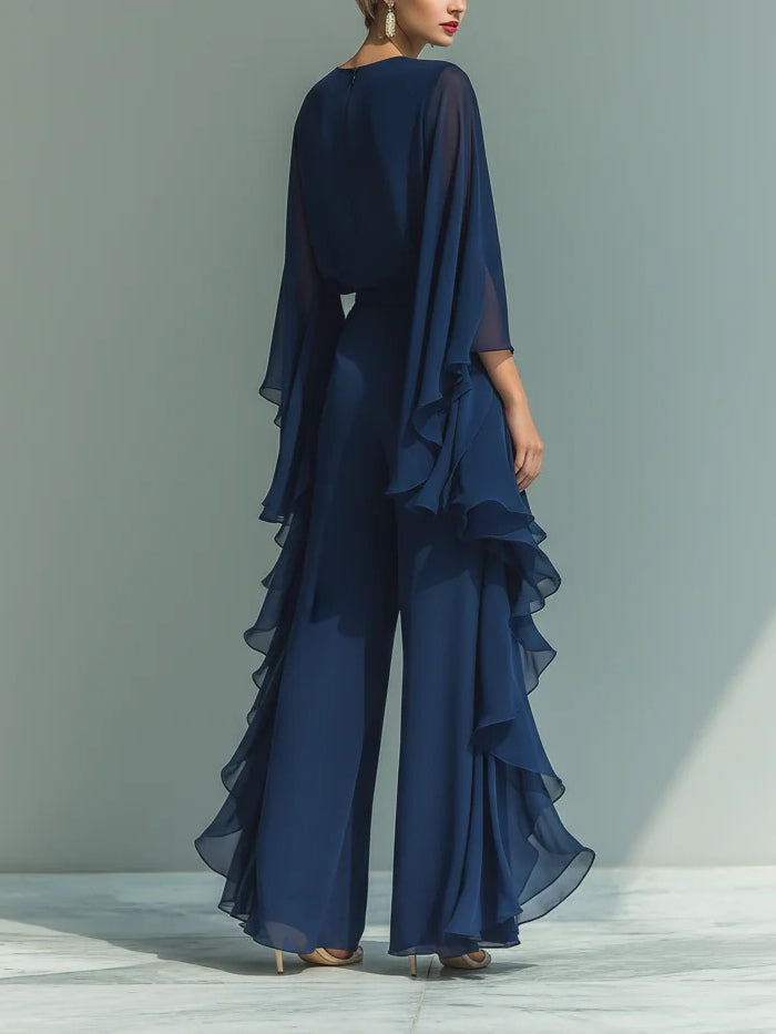 Aurora - Elegantes Chiffon-Set mit Volants