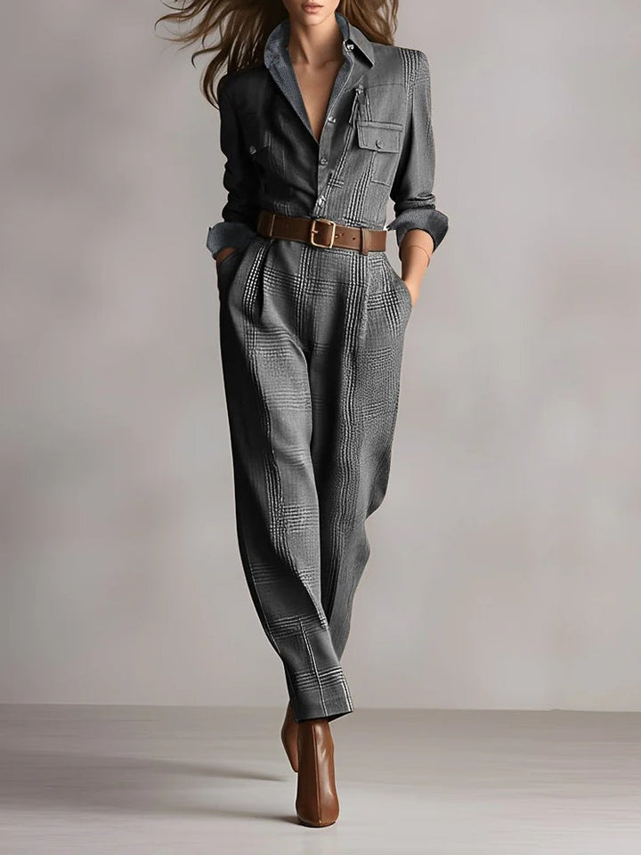 Mirabelle - Latzhose aus Tweed für Damen
