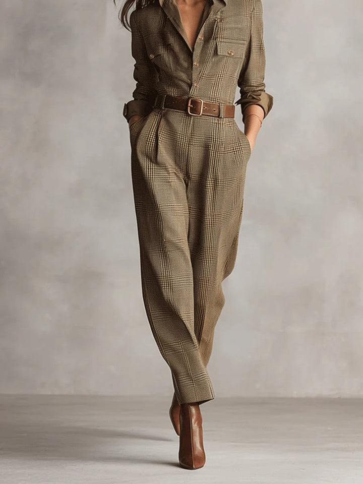 Mirabelle - Latzhose aus Tweed für Damen