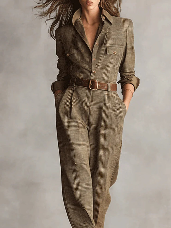 Mirabelle - Latzhose aus Tweed für Damen