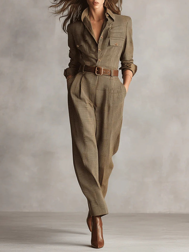 Mirabelle - Latzhose aus Tweed für Damen
