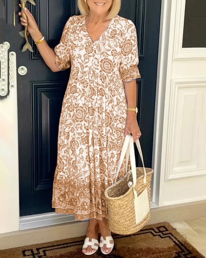 Maeva - Boho Maxikleid mit floralem