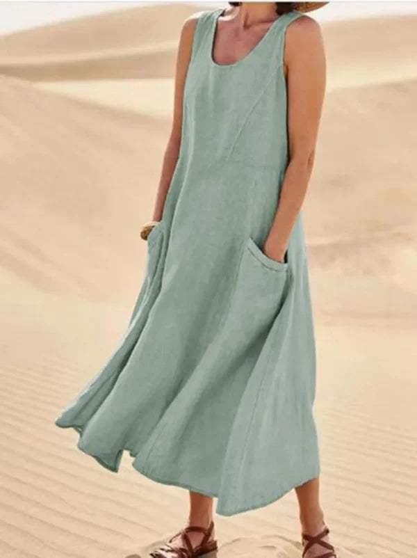 Liesel - Ärmelloses Kleid mit Taschen