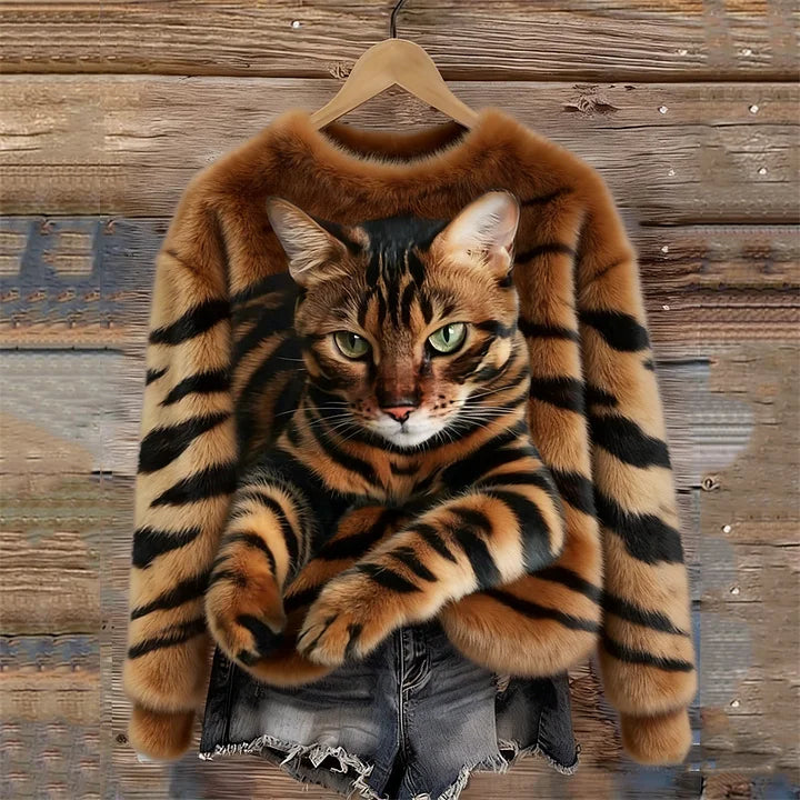 Jules - Weiches Sweatshirt mit Tigerstreifen