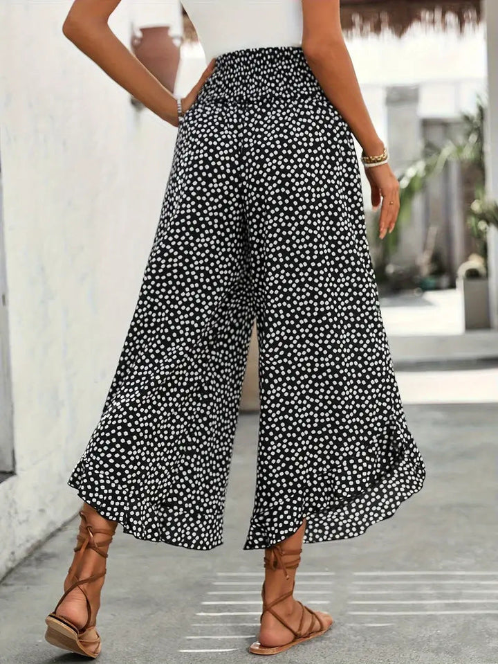 Avira - Luftige High-Waist Hose mit