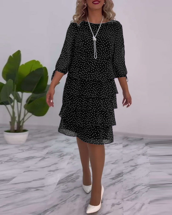 Madeleine - Elegantes Kleid mit Tupfen
