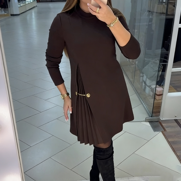 Isabelle - Elegants Kleid mit plissiertem