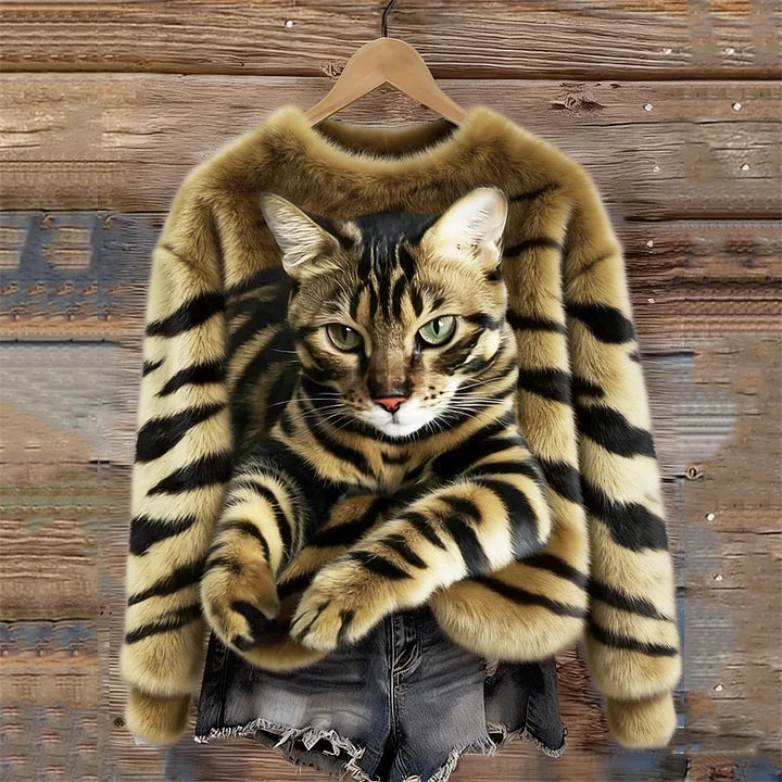 Jules - Weiches Sweatshirt mit Tigerstreifen