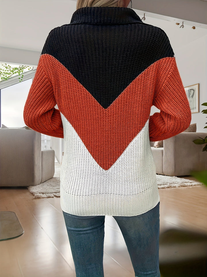 Kathrin - Langärmliger Strickpullover