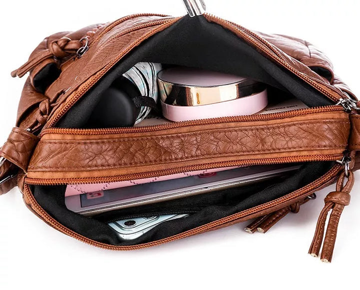 Ellen - Klassische Harmony Ledertasche