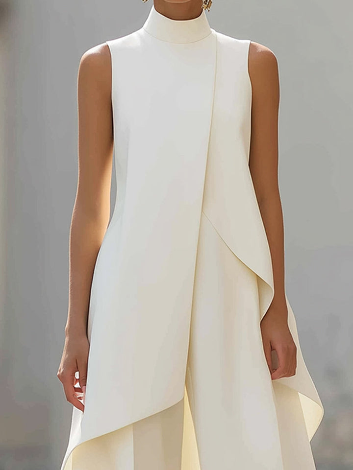 Asymmetrisches, ärmelloses Oberteil und Hose