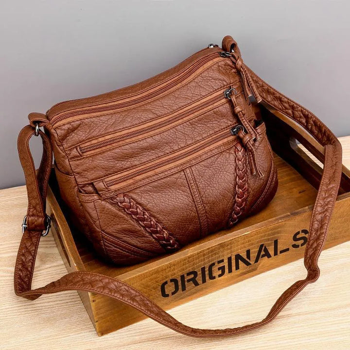 Ellen - Klassische Harmony Ledertasche