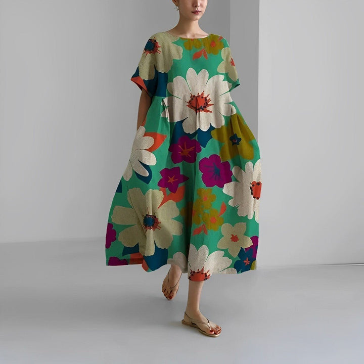 Claire - Bohemian Kleid mit Blumenprint