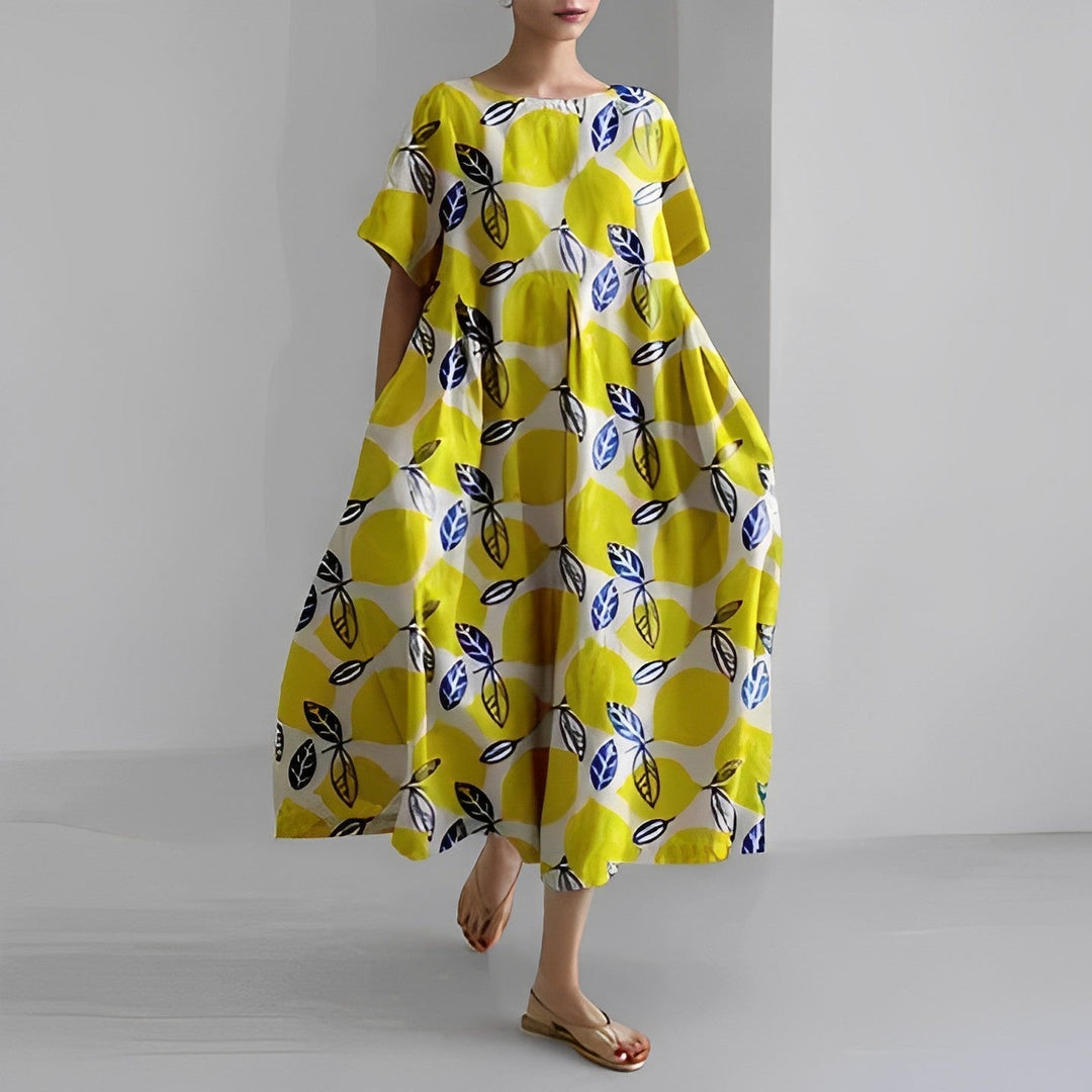 Claire - Bohemian Kleid mit Blumenprint
