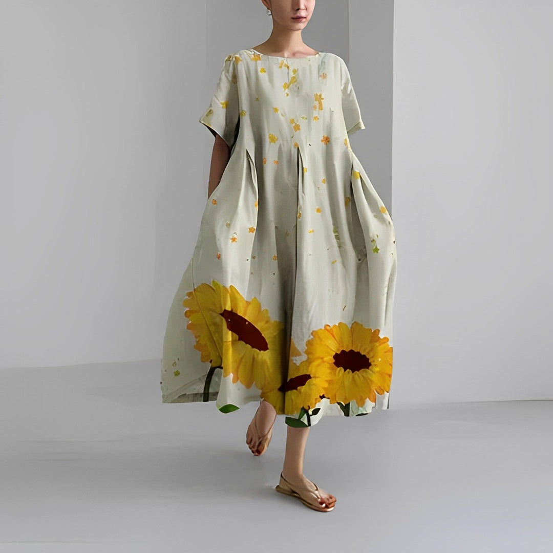 Claire - Bohemian Kleid mit Blumenprint