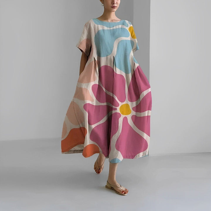 Claire - Bohemian Kleid mit Blumenprint