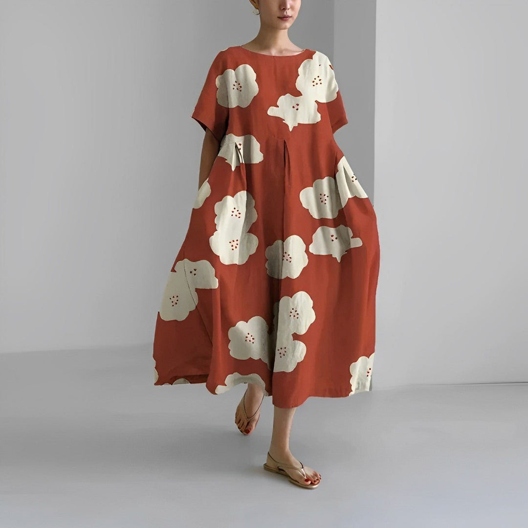 Claire - Bohemian Kleid mit Blumenprint