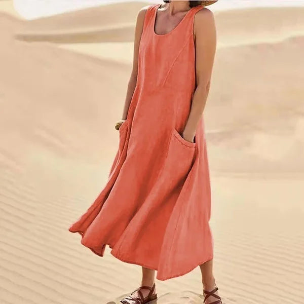 Liesel - Ärmelloses Kleid mit Taschen