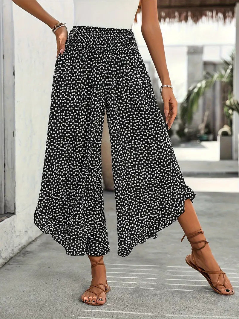 Avira - Luftige High-Waist Hose mit